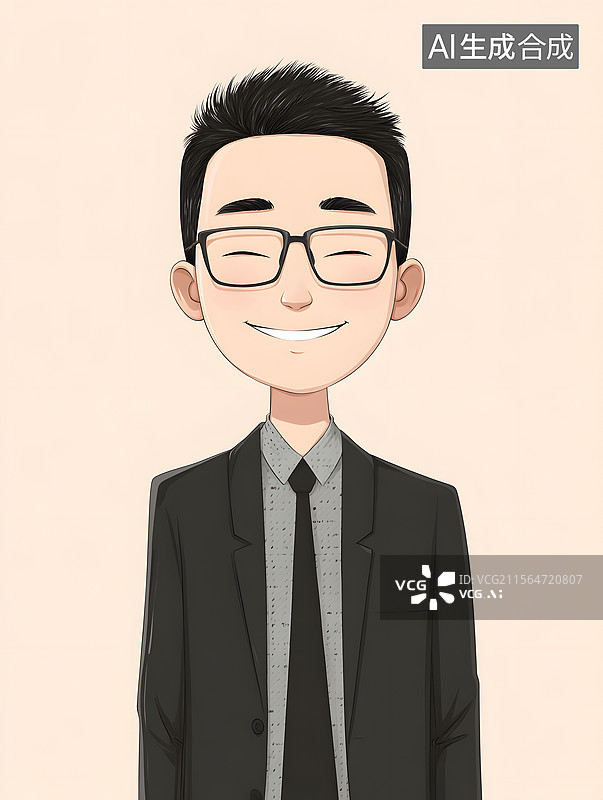 【AI数字艺术】中国  商人图片素材