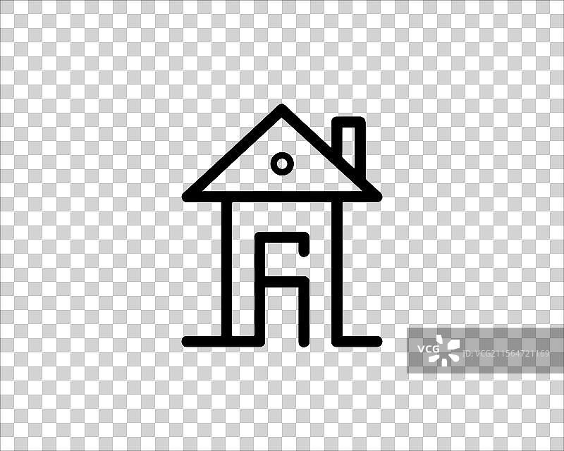 房屋或房地产图标标志图片素材