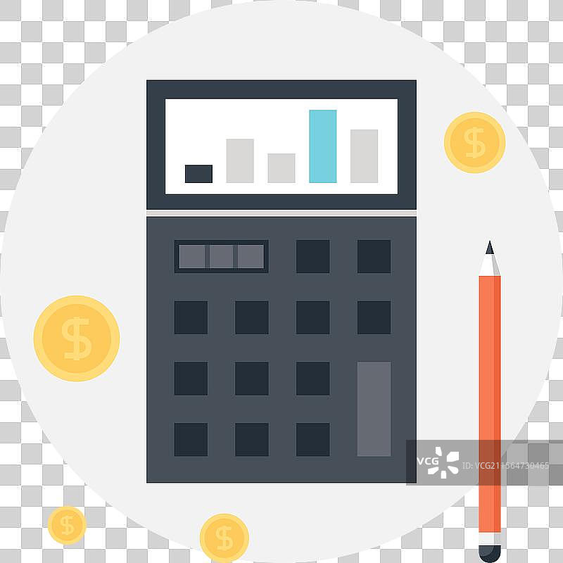 投资回报率扁平网页图标图片素材