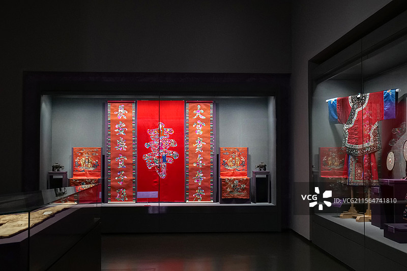 山东博物馆“锦绣齐鲁-鲁锦鲁绣文化展”图片素材