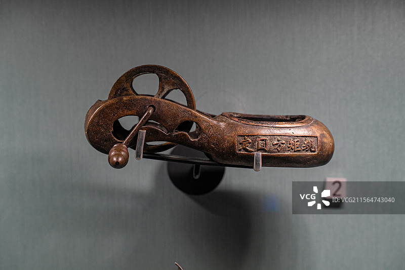 清代 铜墨斗 中国大运河博物馆图片素材