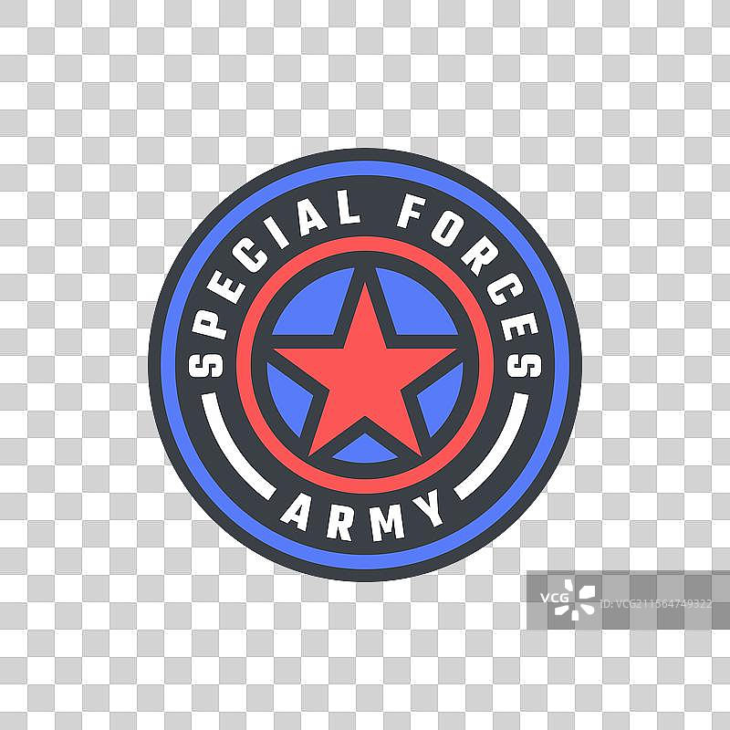 军队特种部队徽章设计图片素材
