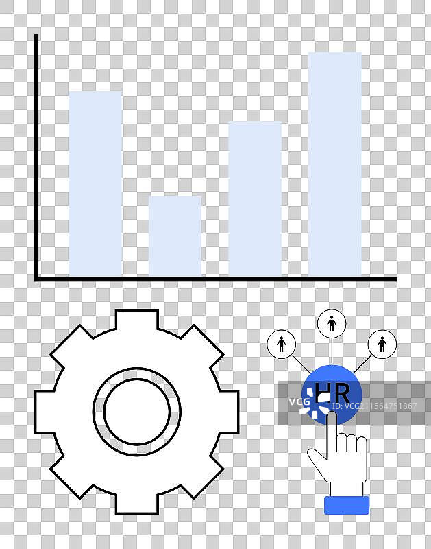 人力资源管理自动化与数据图片素材