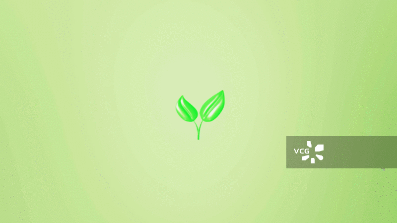 绿色可回收标签和绿植低碳环保标签视频图片素材