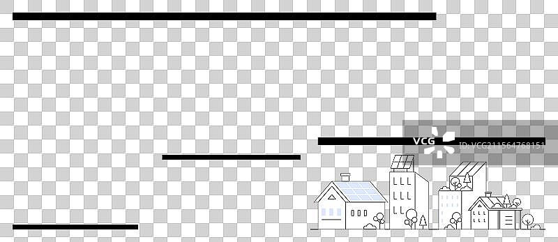 可持续的环保住宅配备太阳能电池板图片素材
