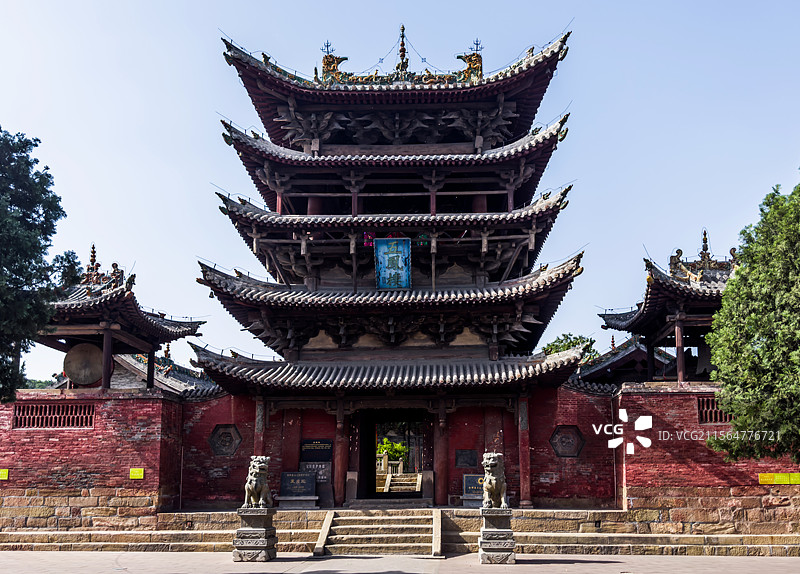 山西长治玉皇观五凤楼景观图片素材