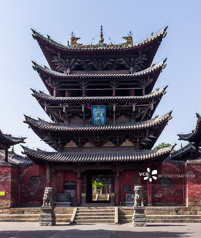 山西长治玉皇观五凤楼景观图片素材