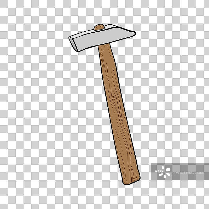 手绘的锤子工具图片素材