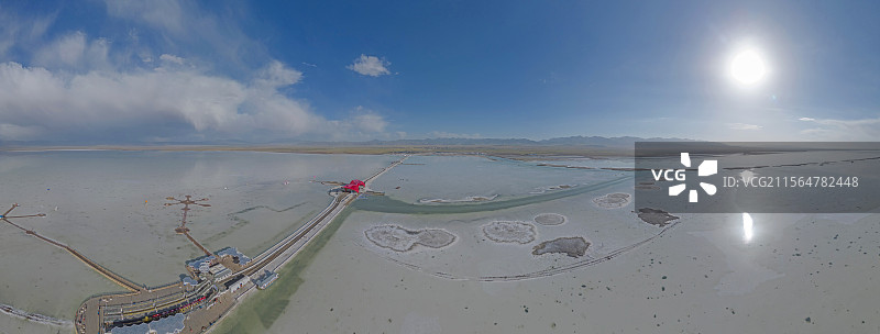 茶卡盐湖风光图片素材