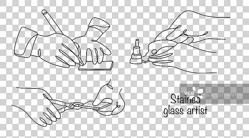 彩色玻璃艺术家图片素材