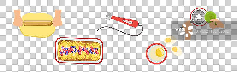 厨房用具的烹饪和食品准备图片素材