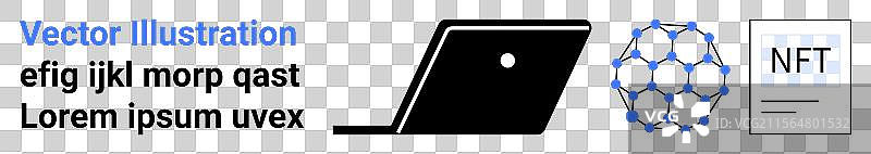 极简科技设计与笔记本电脑图片素材