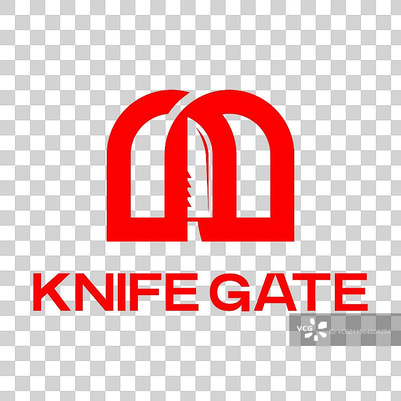 刀闸扁平极简风格标志设计图片素材