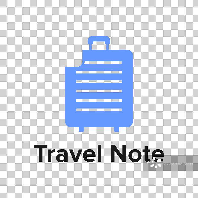 旅行笔记扁平极简风格标志设计图片素材