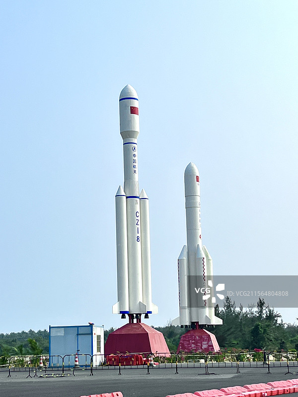 海南文昌火箭发射基地图片素材