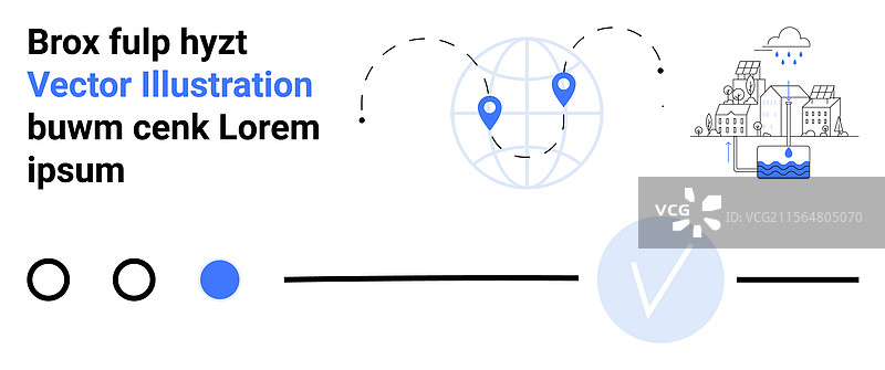 现代连接与全球导航图片素材