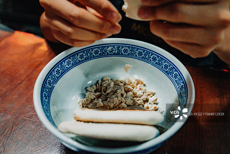 羊肉泡馍 陕西小吃 葫芦头 卤味 卤制品 面食 碳水 热量图片素材