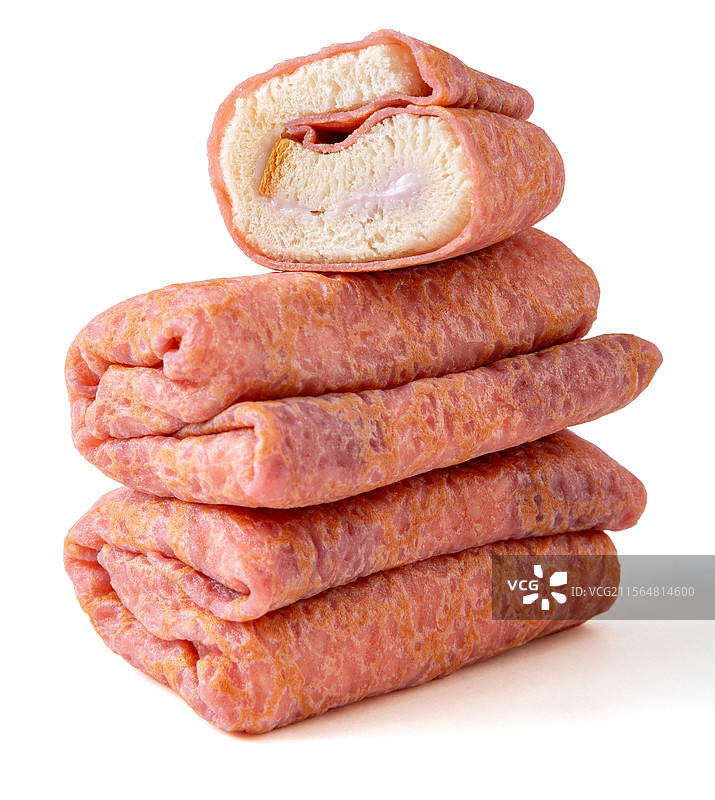 蛋皮吐司芋泥卷图片素材