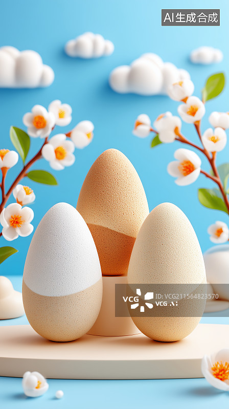 【AI数字艺术】简约风格的装饰品布置图片素材