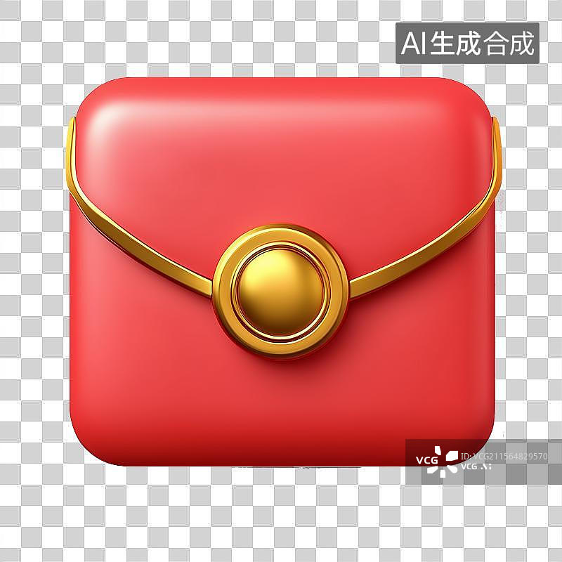 【AI数字艺术】免扣元素红包3d图标图片素材