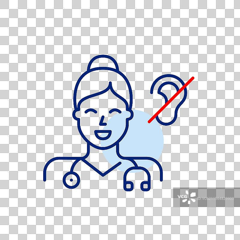 佩戴听诊器的女性医生，双臂交叉。图片素材