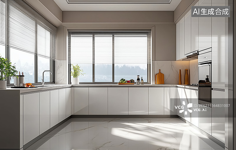 【AI数字艺术】厨房装饰效果图图片素材