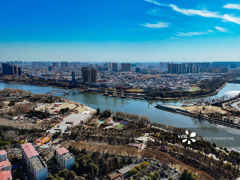 漯河市 郾城区 沙北路 沙河 地标图片素材