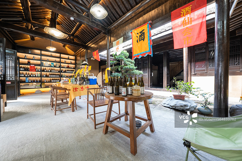 黄酒店铺图片素材