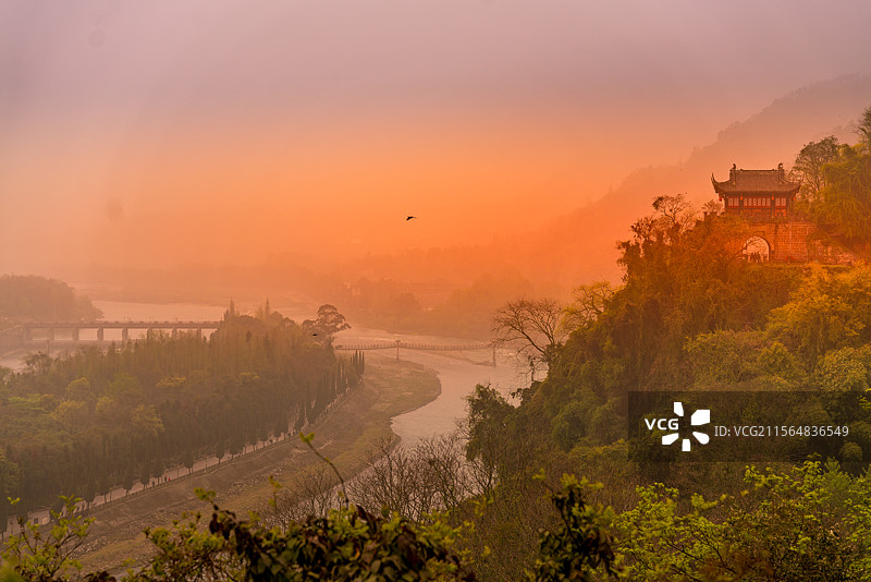 都姜堰二王庙松茂古道景观和风景图片素材