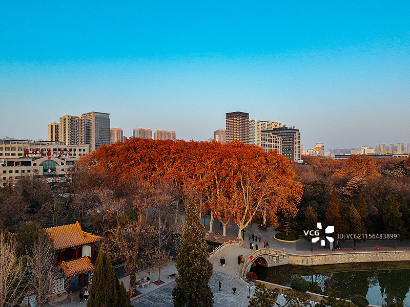 邯郸 丛台区 中华北大街 丛台公园 城市图片素材