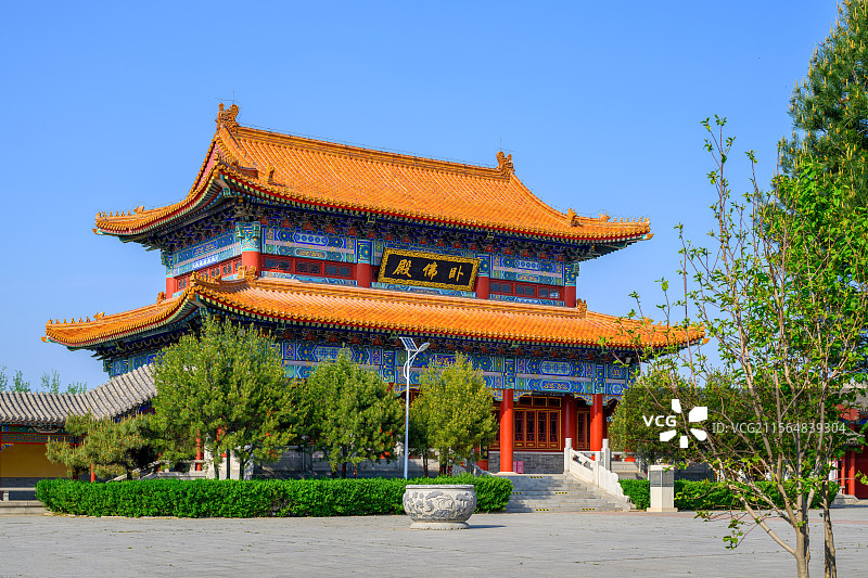 天津玉佛禅寺(千尊玉佛寺)卧佛殿图片素材