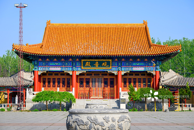 天津玉佛禅寺(千尊玉佛寺)观音殿图片素材