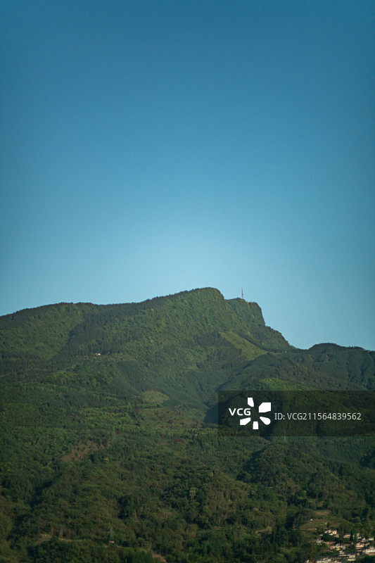 周公山山顶近景图片素材