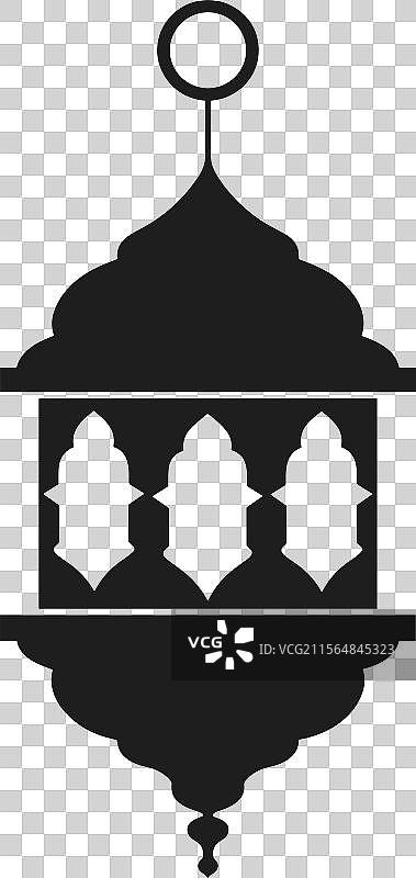 优雅的传统阿拉伯灯笼，伊斯兰风格图片素材