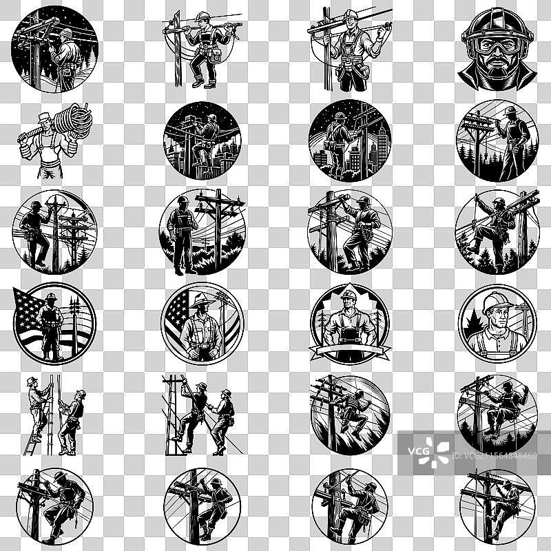 电力工人 电工图片素材