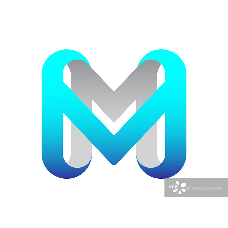 字母M的标志设计图片素材