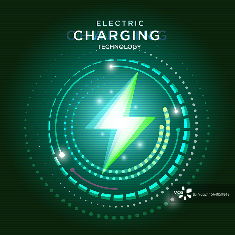 电动充电技术概念图片素材