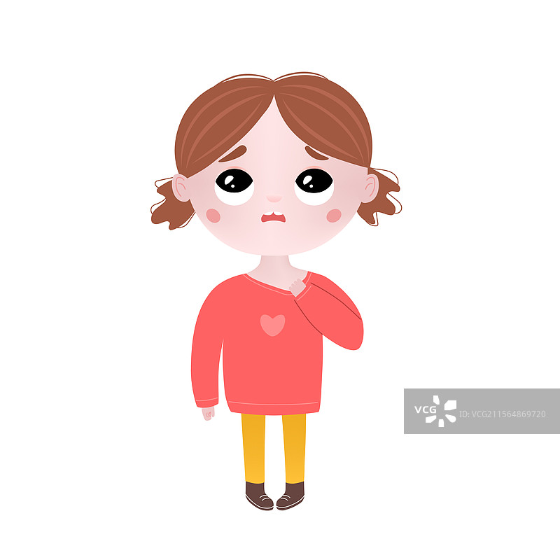 伤心、焦虑、沮丧的女孩图片素材