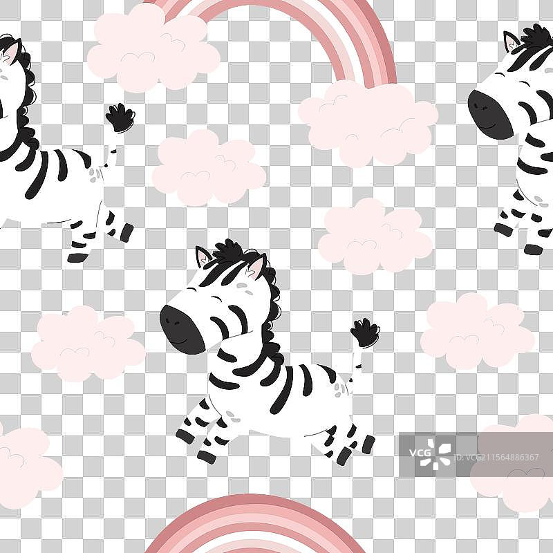 粉色斑纹与斑马图片素材