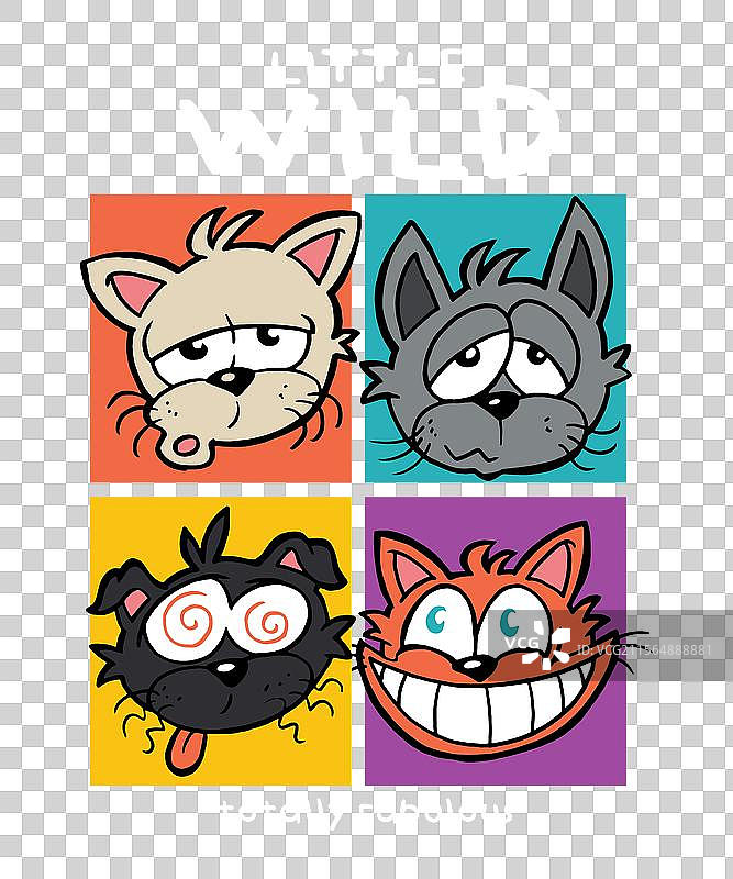 小野性卡通设计图片素材