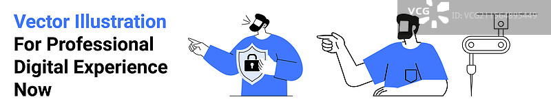 专业人士强调网络安全用户图片素材