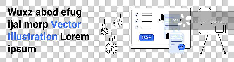 在线金融交易和支付图片素材