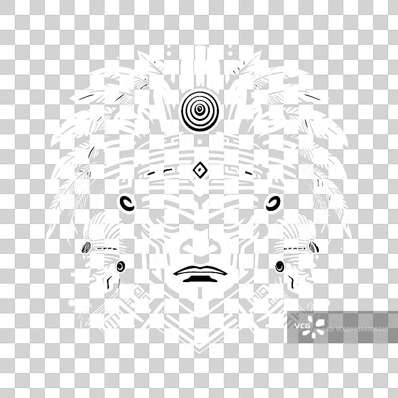 阿兹特克军队准备迎战图片素材