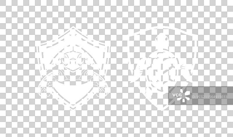 愤怒的海龟在盾牌上图片素材