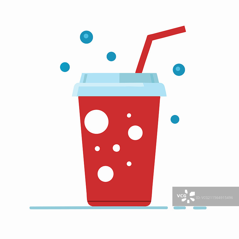带气泡的汽水杯图片素材
