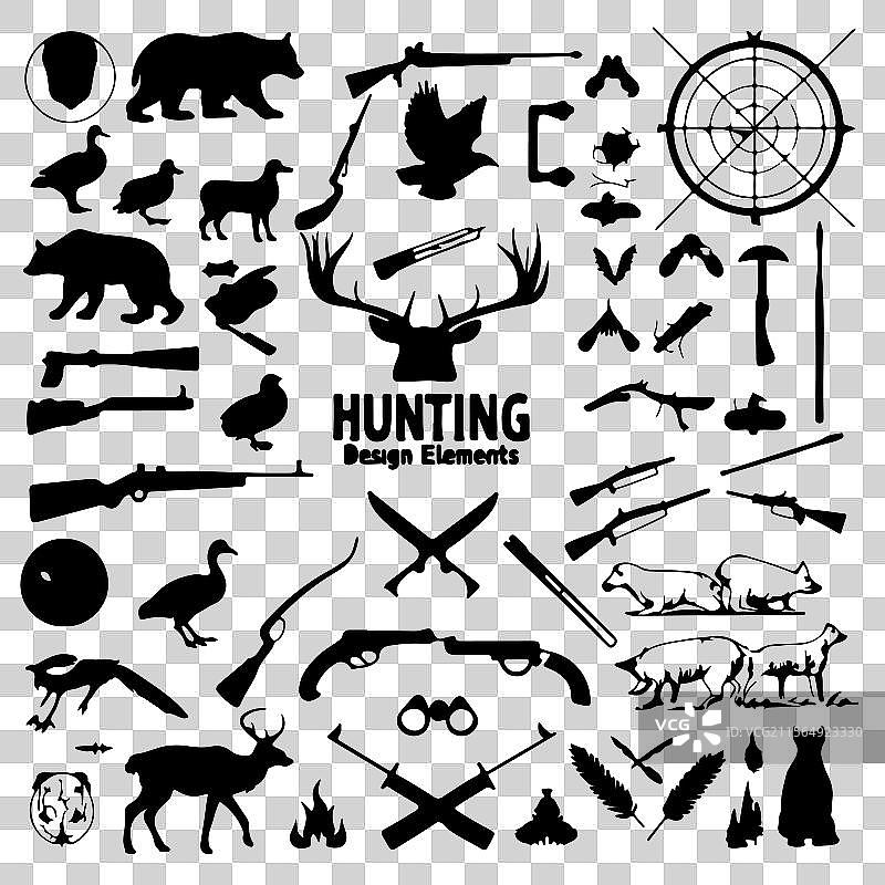 狩猎设计元素图片素材
