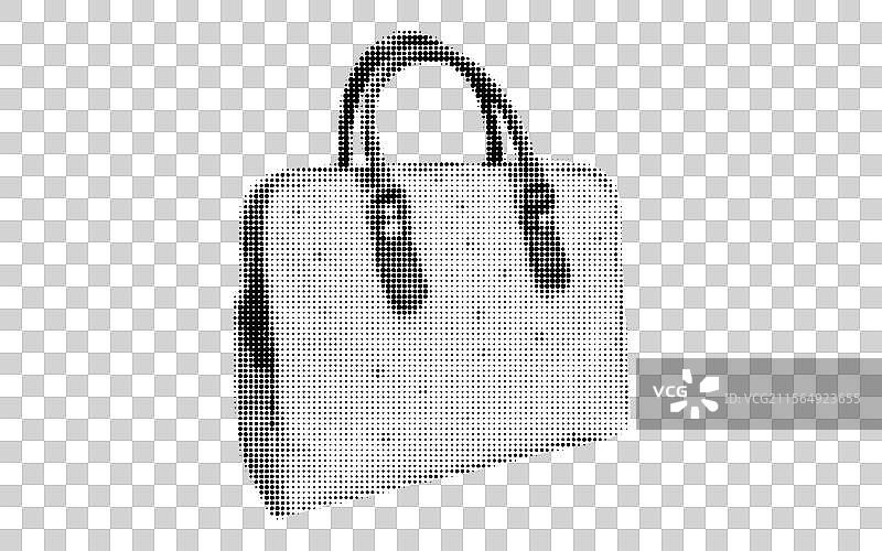 时尚白色包包的拼贴画，背景为鲜艳的黄色图片素材