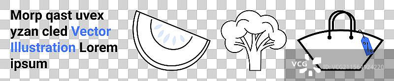 极简设计，展示西瓜切片图片素材