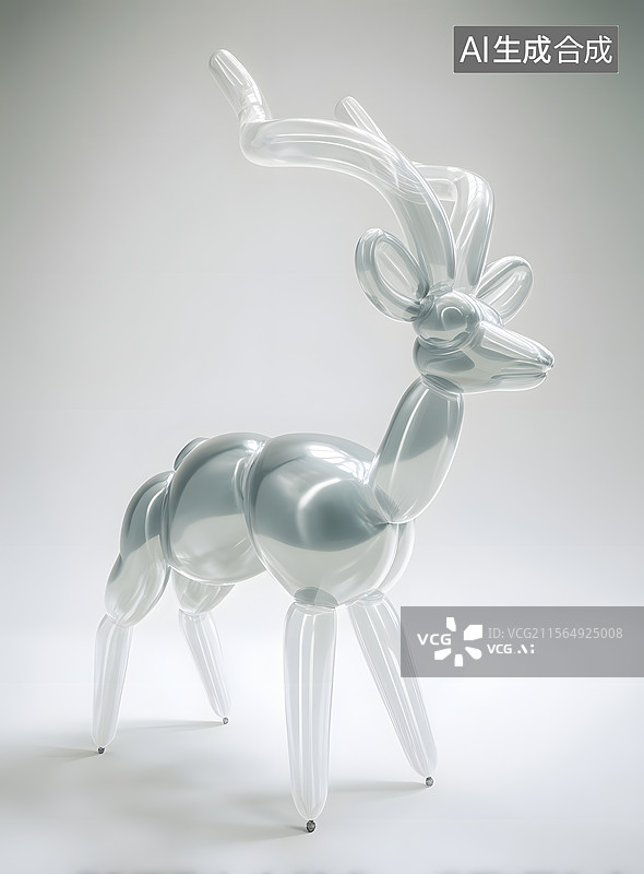 【AI数字艺术】玩具 透明  鹿图片素材