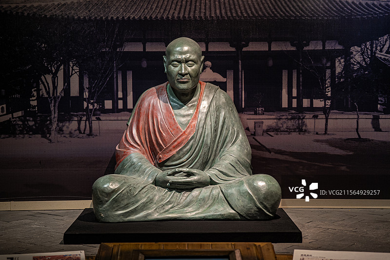 鉴真像 扬州博物馆图片素材